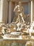 Detail of the Oceanus statue at the Trevi Fountain Italy Rome 