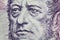 Detail od Frantisek Palacky portrait from czech currency one thousand banknote