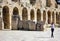 Detail from the Odeon of Herodes Atticus, Athens, Greece.