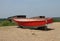 Detail of old coloured boat hulls