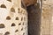 detail of old dovecote in Montealegre de Campos, Tierra de Campos region, Valladolid province, Castilla y Leon, Spain