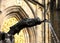 Detail of old fountain on a background St. Vitus Cathedral