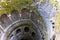 Detail of old spiral staircase goes down. Sintra, Quinta da Regaleira