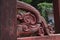 Detail of the old wood carving decoration at Sofukuji Temple
