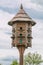 Detail of old wooden dovecote