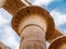 Detail of one of the great columns in the Hypostyle hall in Karnak Temple