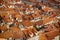 Detail of the orange roofs of Dubrovnik, Croatia