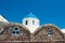 Detail of Orthodox church on the island of Thera(Santorini),