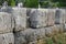 Detail of the outer walls of the archaeological site of Epidaurus