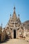 Detail of a pagoda in Tharkhaung buddhist monastery in Burma Myanmar