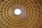 Detail of Pantheon dome, Rome