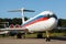 Detail of a passenger plane close-up