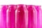 Detail of pink bottles