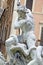 Detail of Poseidon Statue and fountain , Piazza Navona, Rome, Italy