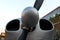 Detail of propeller, training plane P 148 Piaggio, built between 1950 and 1951