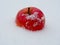 Detail of Red Apple in the Snow
