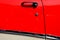 Detail of a red sport car