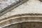 Detail of the reliefs of the portico in Conques France