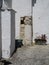 Detail of Roman column and capital in Medina Sidonia. Spain.