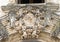 Detail of Romanesque above door sculpture, Galatina, town in Southern Italy