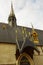 Detail of the roof of the hospice of Beaune France