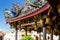 Detail of the roof of Khoo Kongsi clanhouse, in the UNESCO World Heritage site part of Georgetown in Penang, Malaysia