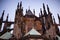 Detail of rooftop, Saint Vitus Cathedral, Prague Old Town, Czech