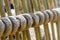 Detail of a rope on deck of ship