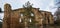 Detail of ruins of gothic Oybin monastery in Germany