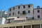 Detail of Saint James Cathedral Square buildings, Sibenik, Croatia