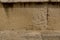 Detail sandstone blocks antique wall structured facade