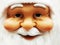 detail of santa claus plastic face