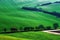 Detail scenery at South Moravian field during spring, Czech republic.