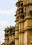 Detail side view of city palace in Udaipur