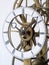 Detail of a skeleton clock