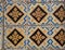 Detail of some typical portuguese tiles