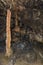 Detail of Stalactite and stalagmite in Aggtelek cave