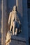 Detail of a statue at the Augusta Street triumphal arch in the city of Lisbon