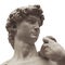 The detail of statue - David by Michelangelo