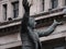 Detail of statue of Jim Larkin on O`Connell street, Dublin, Ireland.