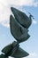 Detail of the statue of peace doves at the Judiciary Centre in Luxembourg City