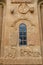 Detail, stone carving of Armenian Cathedral Church of Holy Cross on Akdamar Island. Turkey