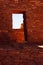 Detail, stone wall of ancient pueblo house