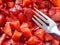 Detail of Strawberries and a fork