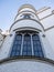 Detail at Strawberry Hill House, Twickenham, west London, recently restored. Fine example of Georgian Gothic Revival architecture.