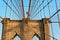 Detail of the structure of Brooklyn Bridge