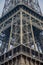 detail of the structure of the Eiffel Tower