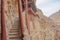 Detail of the supporting poles of the Hanging Temple