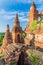 Detail of Ta Wet Hpaya temple in Bagan, Myanm