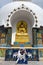 Detail of Tall Shanti Stupa near Leh